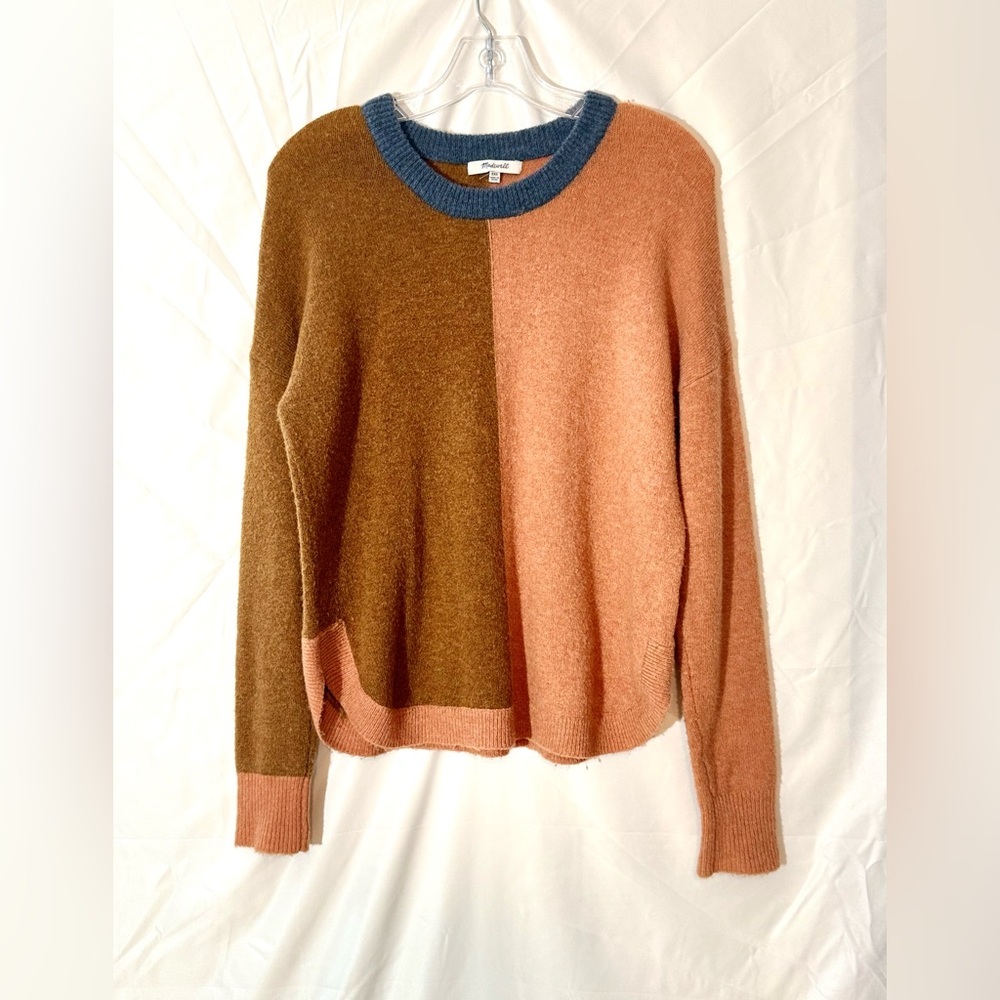Madewell Westlake Color-Block Long Sleeve Pullover Sweater Size XXS - Picture 2 of 9